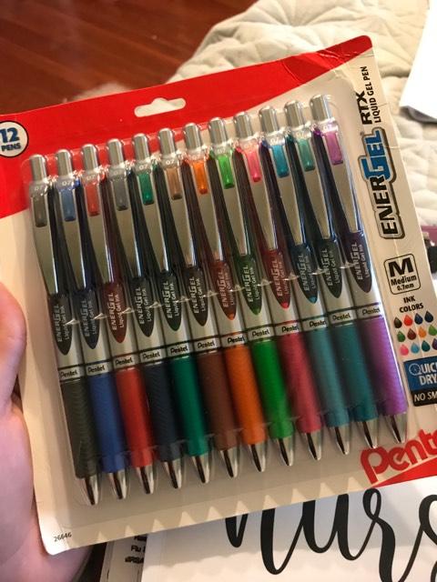8PCS Colored Ink Gel Pen Quick Drying 0.5mm Needle Tip Office School  Stationery Coloring Gel pens for Adults Kids no Bleed Journal Notebook  Planner
