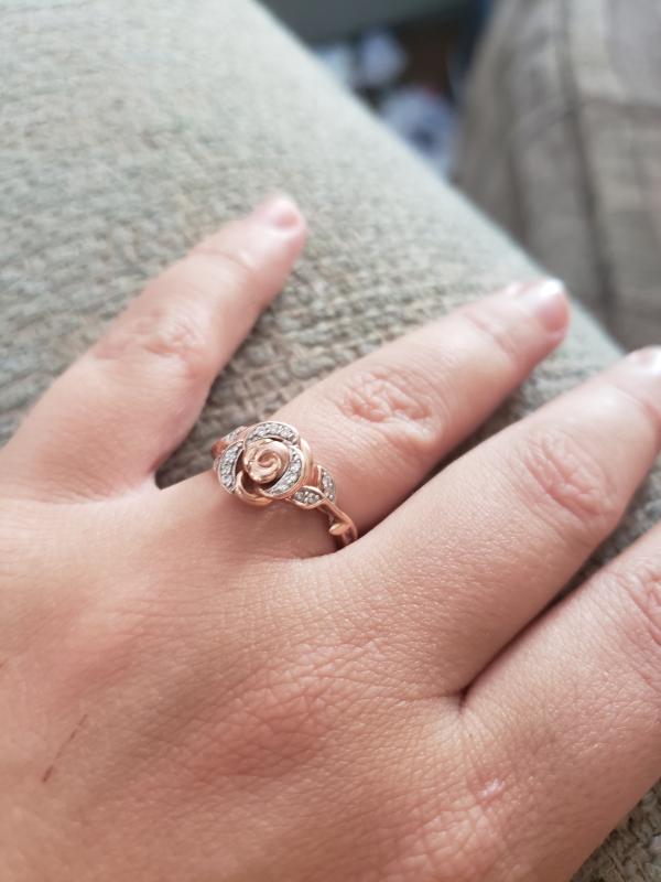 Rose gold hot sale disney ring