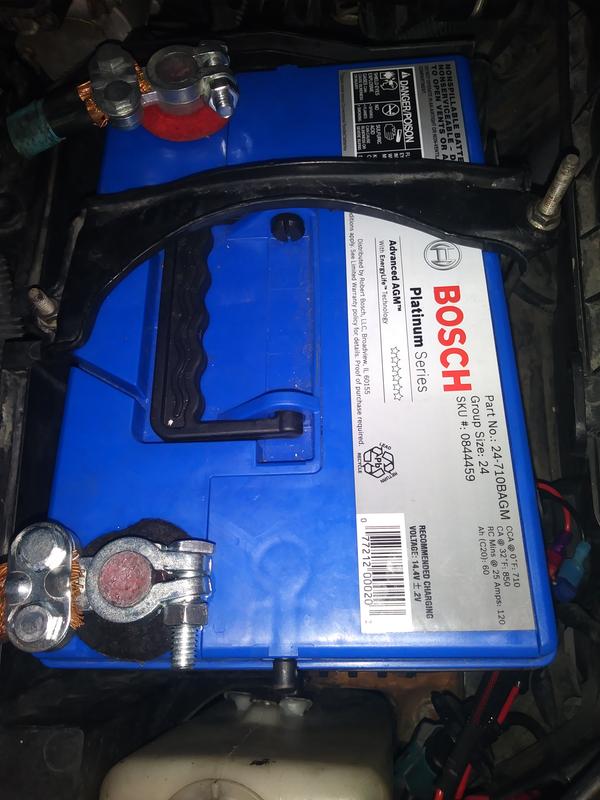 Bosch Platinum Series Agm Battery Group Size 24 844459 Pep Boys