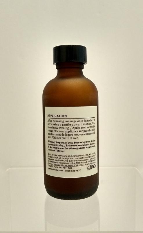 Perricone MD Hyaluronic Intensive Hydrating Serum (back of bottle)