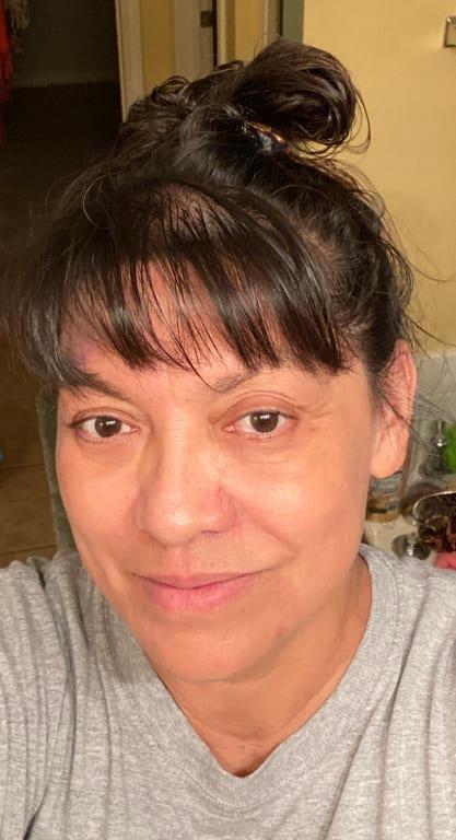 No makeup and age 58.