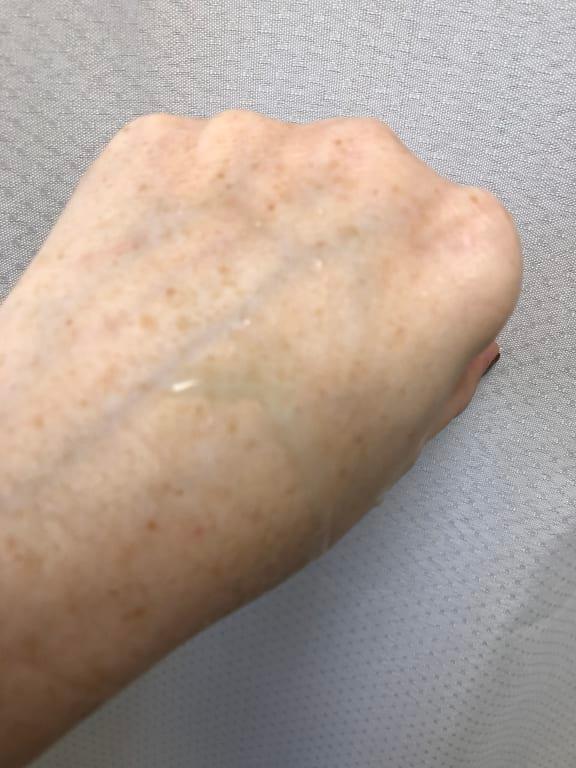 Blue watery consistency