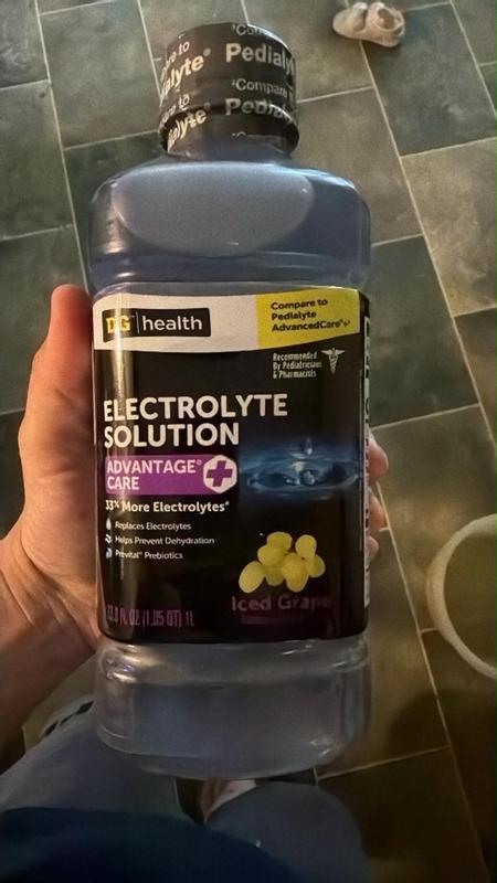 Buy DG Health Electrolyte Solution, Iced Grape Flavor from Dollar