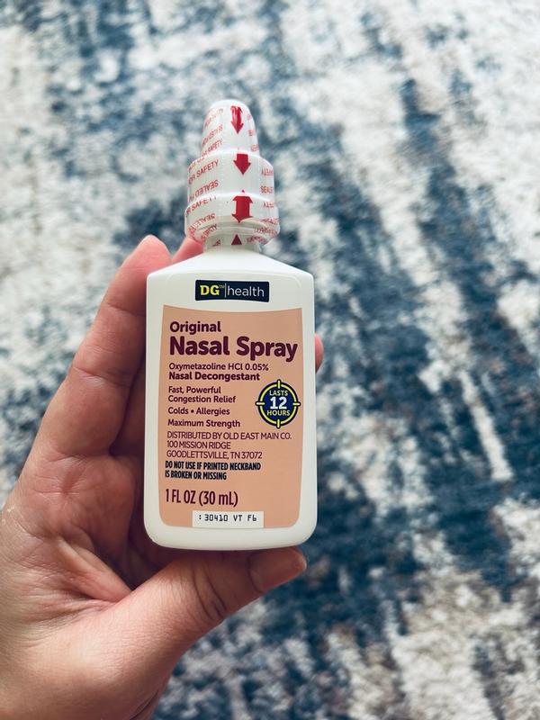 Buy DG HEALTH Maximum Strength 12 Hour Nasal Spray, Fast Powerful  Congestion Relief For Colds and Allergies, 1.0 Ounce from Dollar General