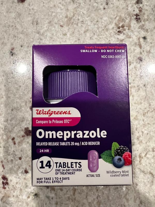 Walgreens Omeprazole Delayed Release Tablets 20 mg, Acid Reducer 42 ct