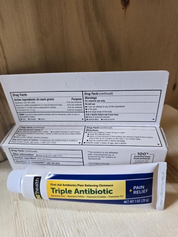 Buy DG Health Triple Antibiotic Ointment with Pain Relief, 1 oz