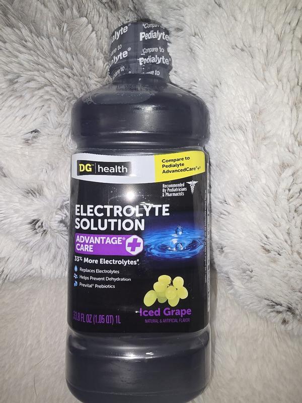 Buy DG Health Electrolyte Solution, Iced Grape Flavor from Dollar