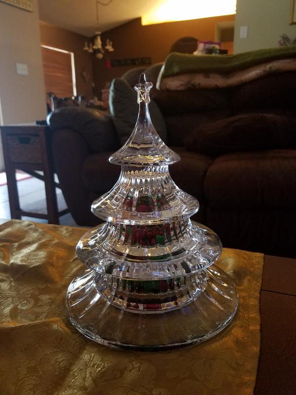 Celebrations By Mikasa cheapest Holiday Collection 3 Tier Stacking Tree Candy Dish Jar