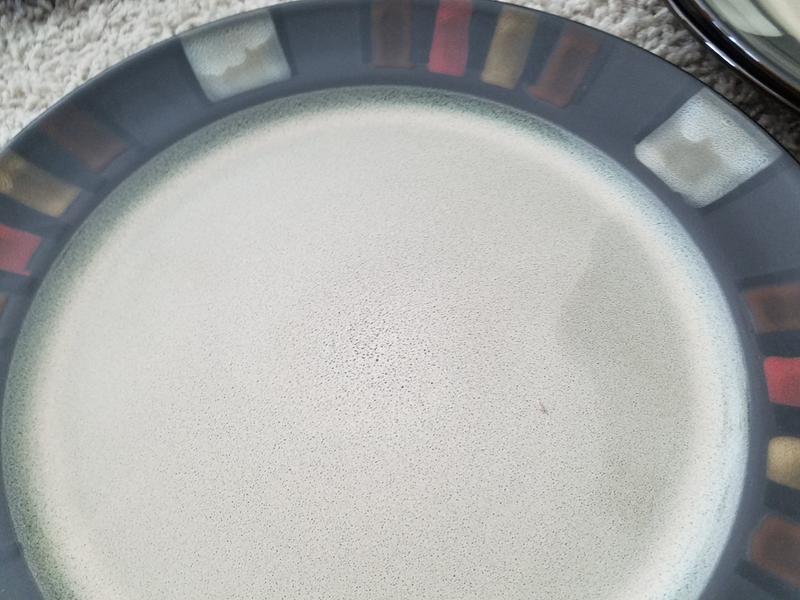 Plate discoloration