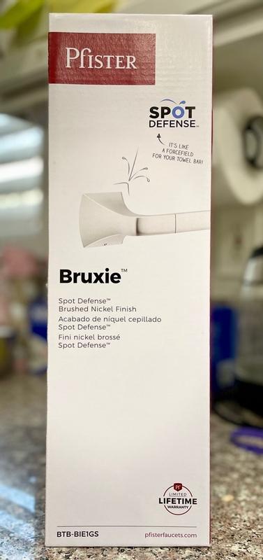 Pfister Bruxie Badezimmer-Set | 3-teilig | Poliertes Chrom | Handtuchstange, -ring & Papierhalter