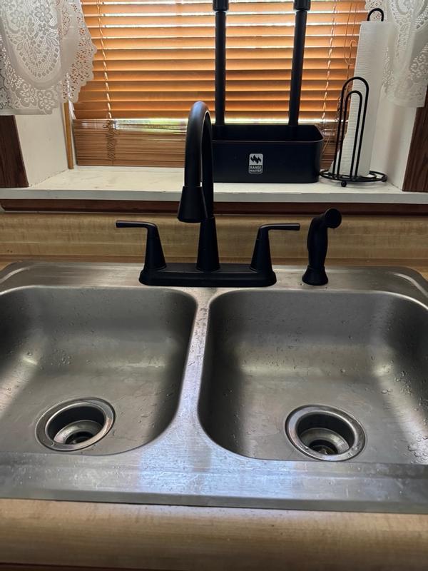 Polished Chrome Allegan F-036-4AGC 2-Handle Kitchen Faucet