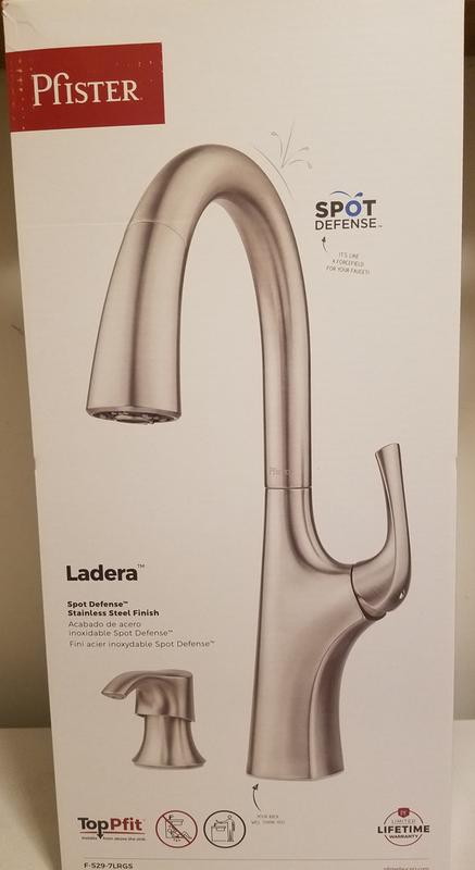 Spot Defense Stainless Steel Ladera F 529 7lrgs 1 Handle Pull Down Kitchen Faucet Pfister Faucets