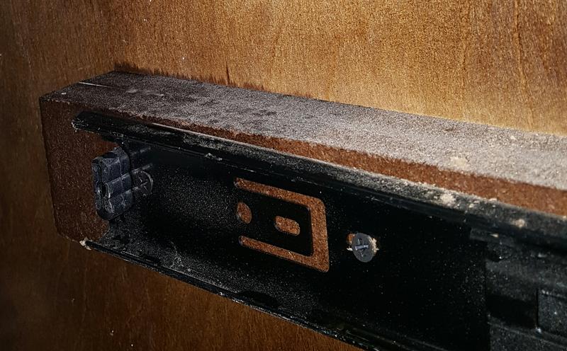 Water damage on new vanity from leaky o-rings