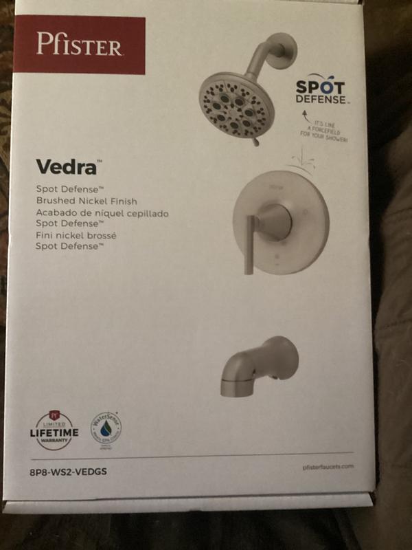 Polished Chrome Vedra 8P8-WS2-VEDC 1-Handle Tub & Shower Trim with