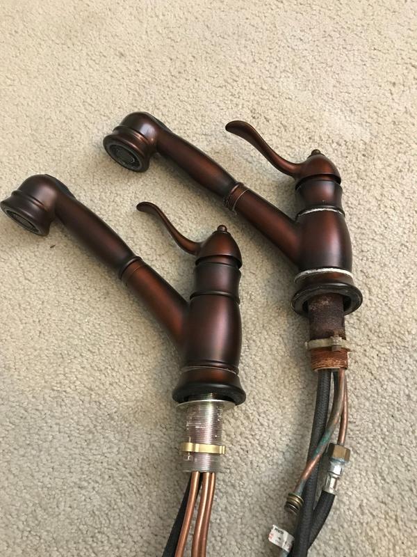 Price Pfister Wilmington Pull Out Kitchen Faucet Fired Copper Finish 