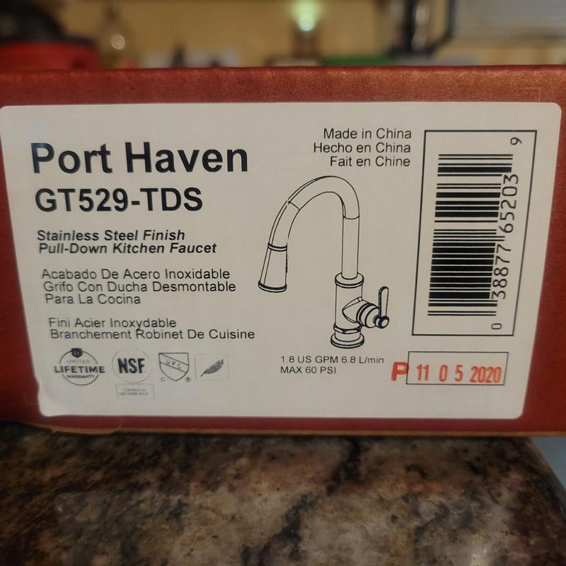 Pfister GT529-TDS Pfister GT529-TD Port Haven 1.8 GPM Deck Mounted Pull Dow 
