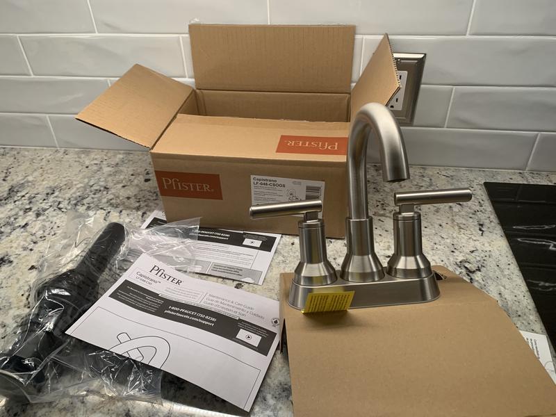 Spot Defense Brushed Nickel Capistrano LF-048-CSOGS 2-Handle 4