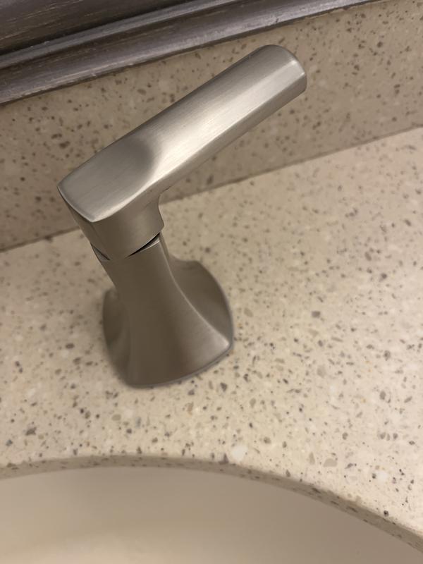 Pfister Vaneri LF049VRIBB Robinet De Lavabo De Salle De Bain, 20,3 Cm, 2 Poignées, 3 Trous, Finition Noire Mate