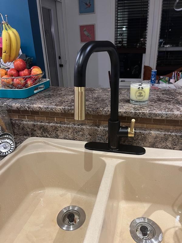 Polished Chrome Zanna F-529-7ZNRC 1-Handle Pull-Down Kitchen