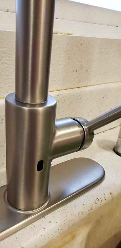 Pfister Zanna Touchless Kitchen Faucet – Pull Down Sprayer, Soap Dispenser, Single Handle High Arc, Spot Defense Stainless Steel, Motion Sensor, 3-Function Spray, F529EZN3GS