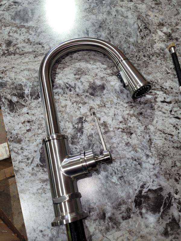Polished Chrome Port Haven GT529-TDC 1-Handle Pull-Down Kitchen