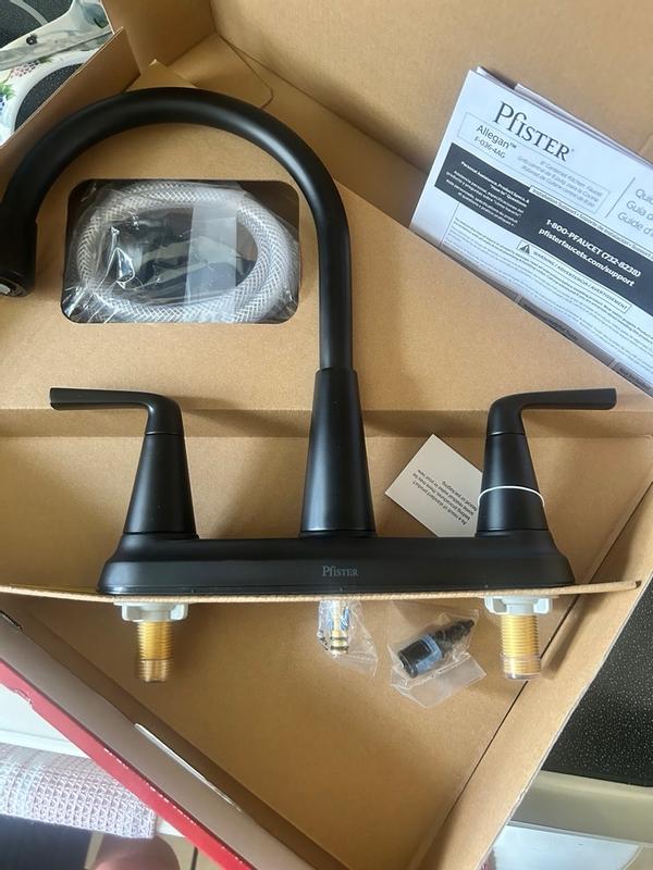 Polished Chrome Allegan F-036-4AGC 2-Handle Kitchen Faucet