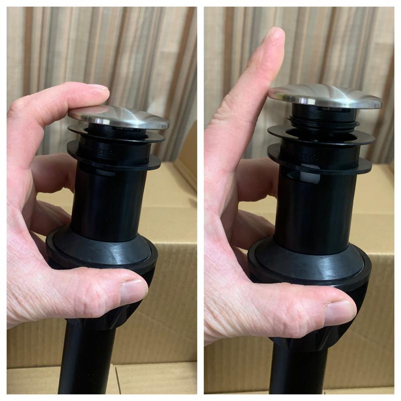 Cool push drain stopper.