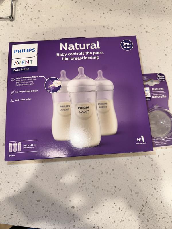 Philips Avent Natural Baby Bottle With Natural Response Nipple 11oz. 3