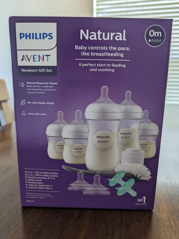Philips Avent 4 & 9oz Natural Baby Bottle Response Nipple Soothie Pacifier  Brush