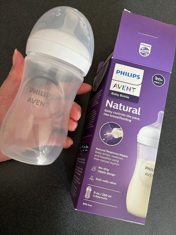 Philips Avent Natural Baby Bottle With Natural Response Nipple Clear 9