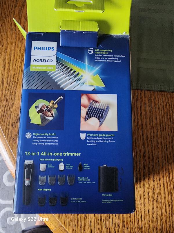 Philips Norelco Multigroomer All-in-One Trimmer Series 3000, 13