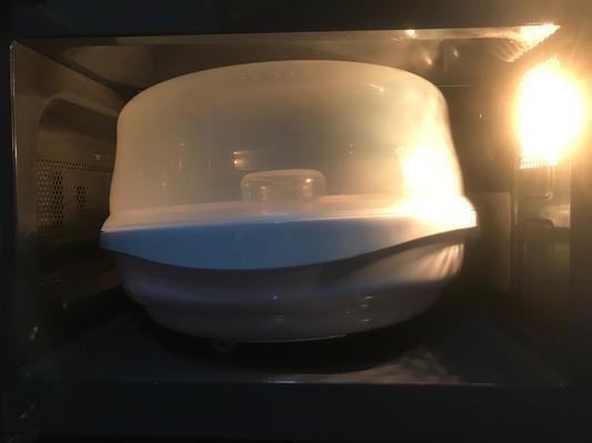 In the microwave, tight fit