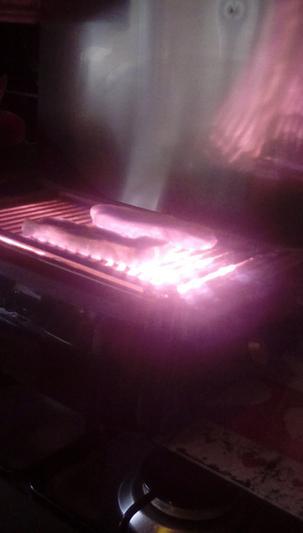 Bright light while cooking