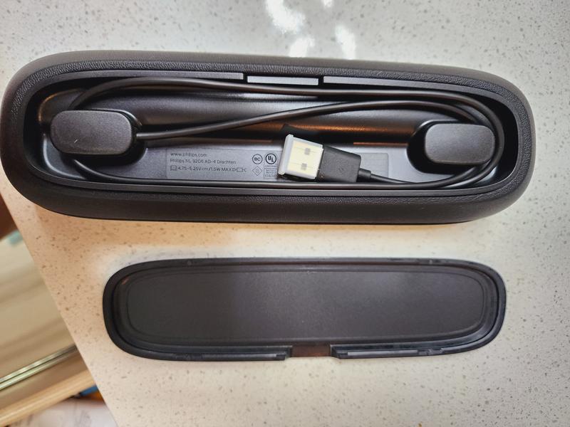 The bottom of the travel case