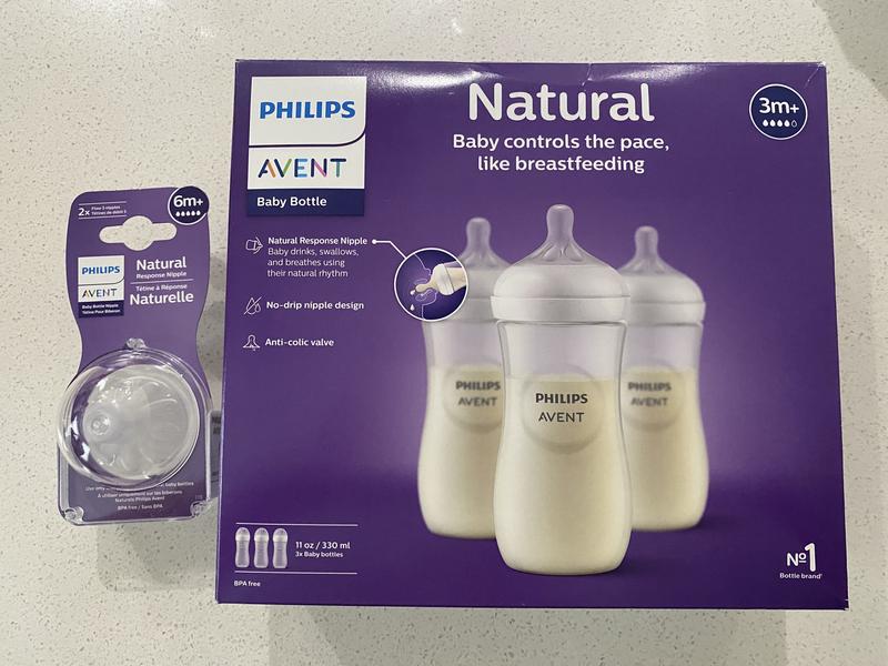 Pack Philips Avent Biberón Natural 330 Ml C/u 6m+