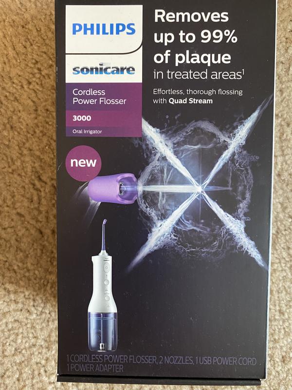 Philips Sonicare Cordless Power Flosser 3000 - Black, Hx3826