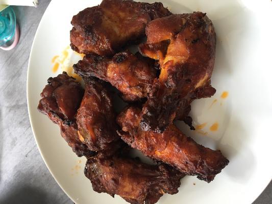 Homemade BBQ chicken wings