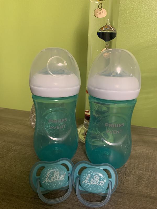 Philips Avent Natural Baby Bottle with Natural Response Nipple Baby Gift  Set Teal