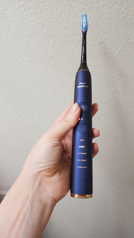 Close up of the toothbrush