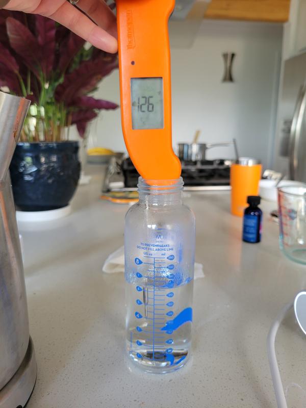 Water heated to 126 F (way too hot!) after using the warmer as directed