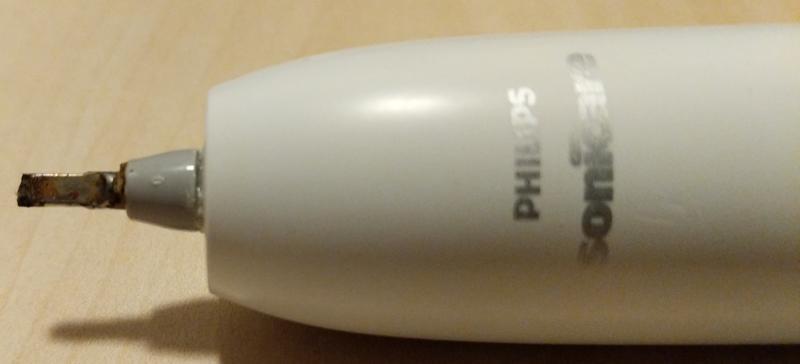 Corroded and broken actuator