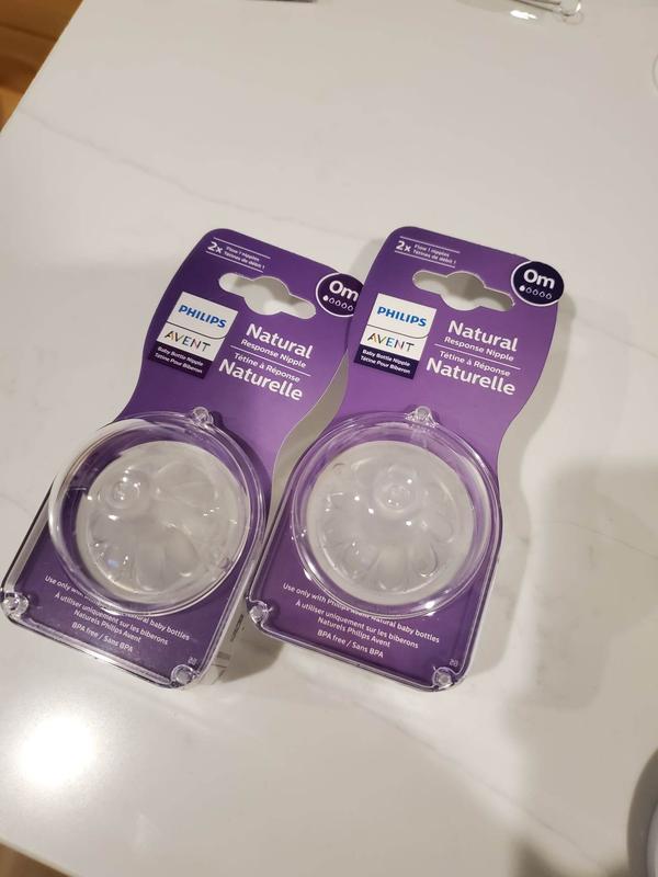 Philips Avent 2 pack Natural Response Nipple Flow 1