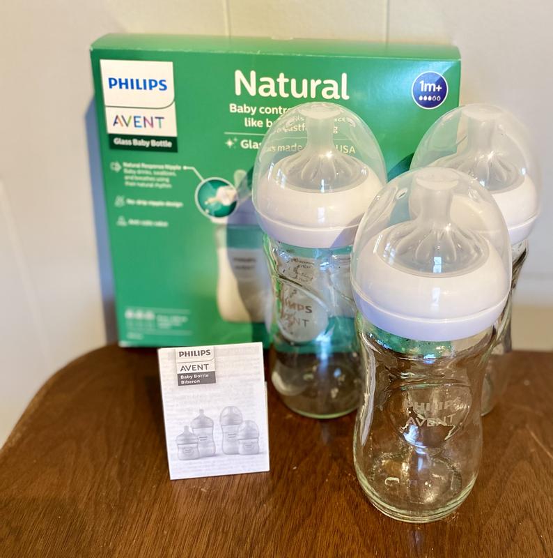 Philips Avent 3Pack Natural 8 oz. Glass Bottles buybuy BABY