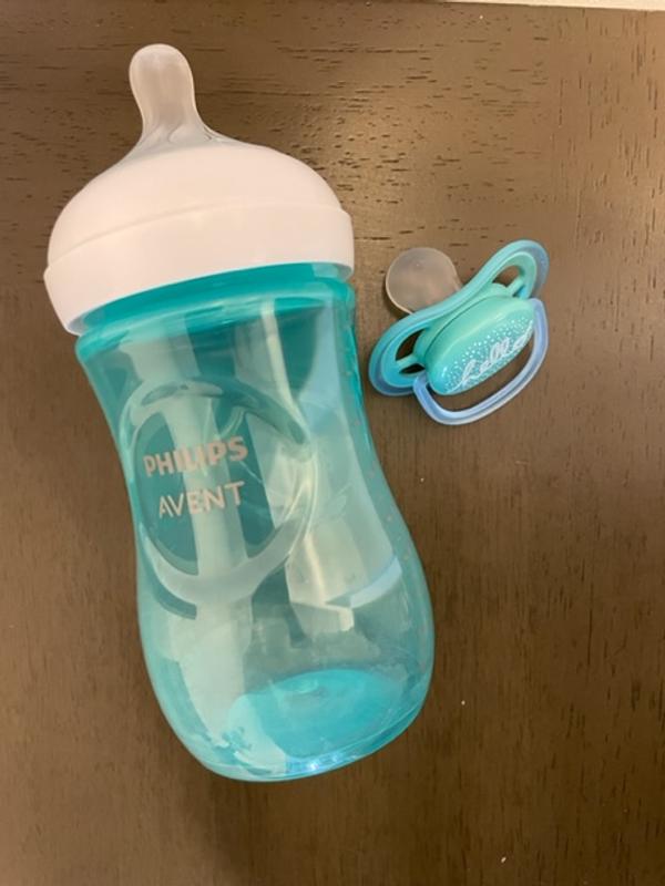 Philips Avent Natural Baby Bottle with Natural Response Nipple & Teal Baby  Gift Set