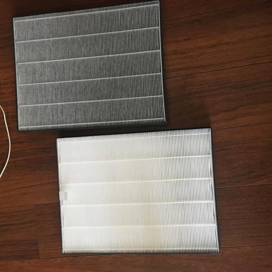 Visible difference of old and fresh filter