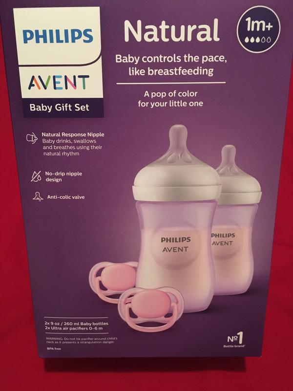  Philips AVENT Natural Baby Bottle with Natural Response Nipple,  Teal Baby Gift Set, SCD837/02 : Everything Else