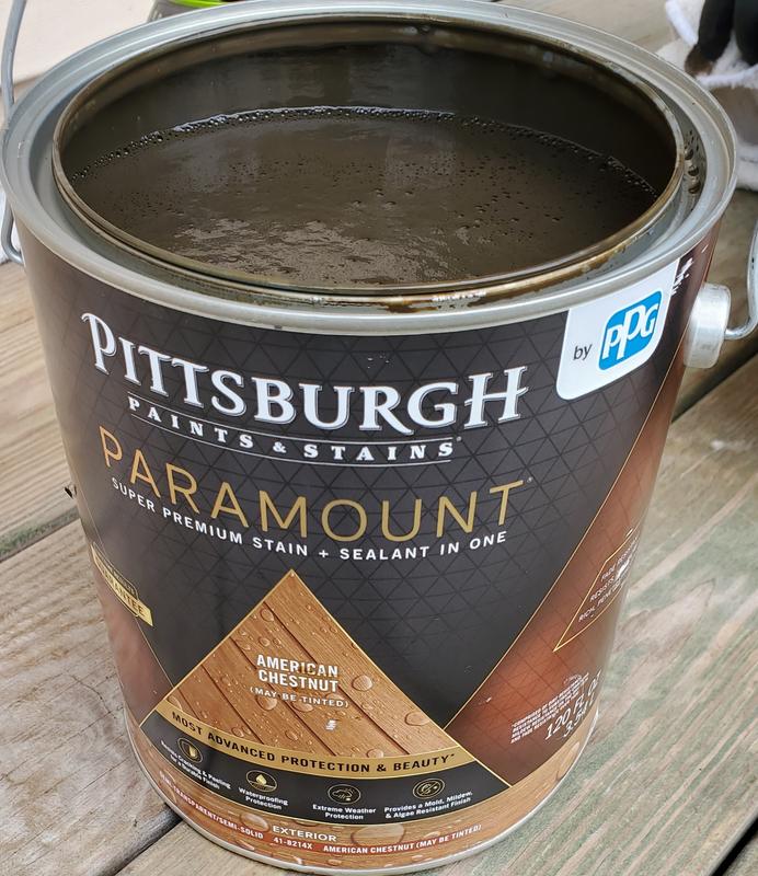 PITTSBURGH PAINTS & STAINS PARAMOUNT Exterior Semi-Transparent Super  Premium Stain & Sealant In One - Alkyd Oil - Professional Quality Paint  Products - PPG