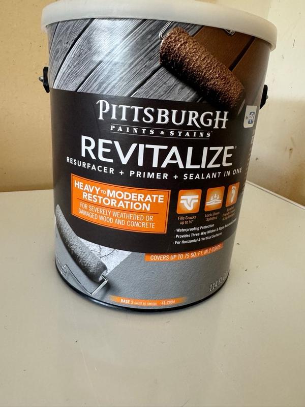PITTSBURGH PAINTS STAINS REVITALIZE Resurfacer Sealant Heavy to Moderate Restoration Professional Quality Paint Products PPG