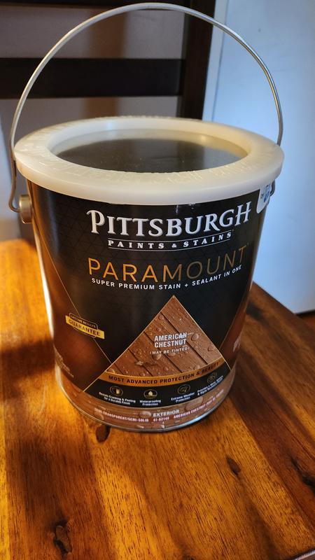 PITTSBURGH PAINTS & STAINS PARAMOUNT Exterior Semi-Transparent Super  Premium Stain & Sealant In One - Alkyd Oil - Professional Quality Paint  Products - PPG