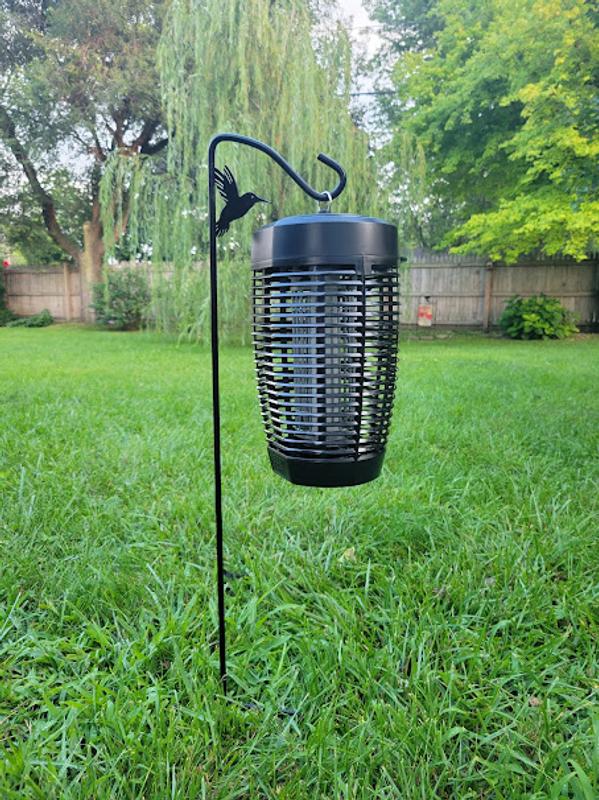 The Pic Bug Zapper on my Hummingbird Hook. You can also set the unit on a tabletop.